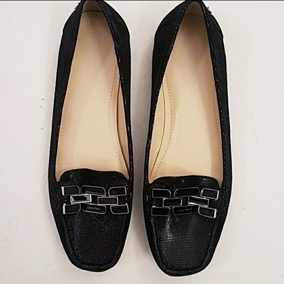 🎀 Calvin Klein Slip-On Loafer Flat Sparkle 6.5M - Picture 1 of 6